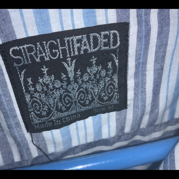 SIRAIGHTFADED Men’s Stripe Shirt size Med - Picture 3 of 5